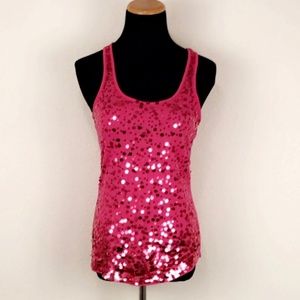 Pink Shiny Tank Top